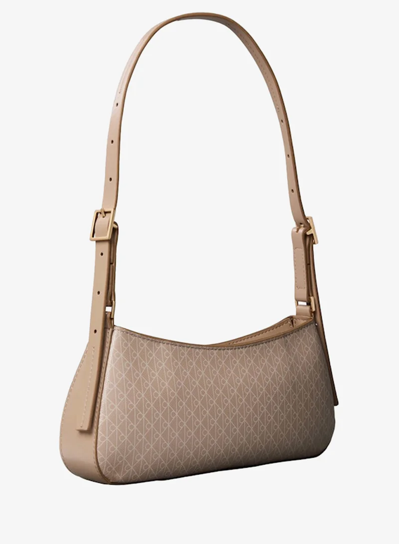 كالفن كلاين Coated Emblem Small Shoulder Bag